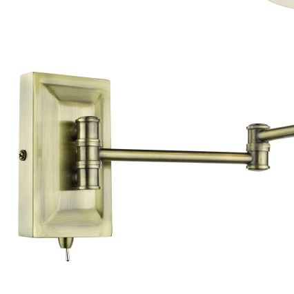 Där Lighting KEN0775 - KENSINGTON flexibilis fali lámpa 1xE14/25W/230V, sárgaréz