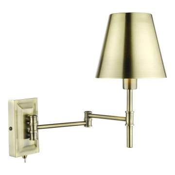 Där Lighting KEN0775 - KENSINGTON flexibilis fali lámpa 1xE14/25W/230V, sárgaréz