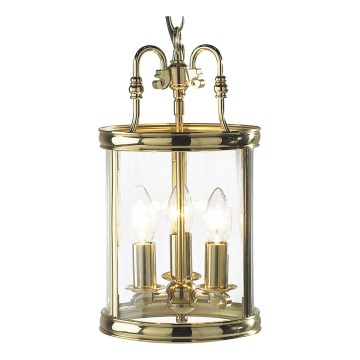 Där Lighting LAM0340 - LAMBETH láncos csillár 3xE14/60W/230V sárgaréz