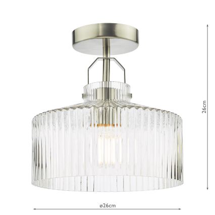 Där Lighting LEN4846 - Felületre szerelhető csillár LENKA 1xE27/60W/230V matt króm