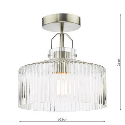 Där Lighting LEN4846 - Felületre szerelhető csillár LENKA 1xE27/60W/230V matt króm
