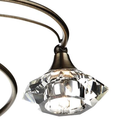 Där Lighting LUT0675 - Felületre szerelhető LUTHER mennyezeti csillár, 6xG9/40W/230V, sárgaréz