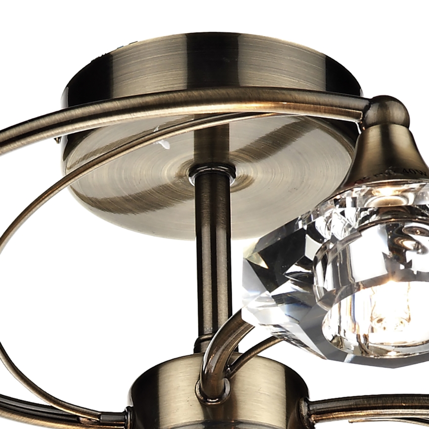 Där Lighting LUT0675 - Felületre szerelhető LUTHER mennyezeti csillár, 6xG9/40W/230V, sárgaréz