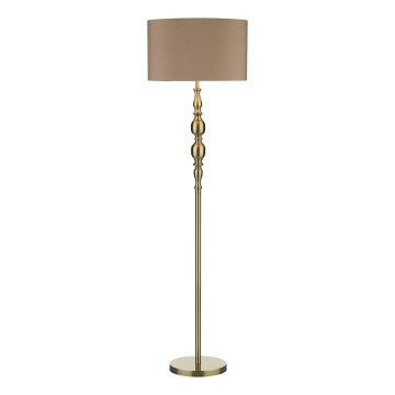 Där Lighting MAD4975 - Állólámpa MADRID 1xE27/60W/230V barna/sárgaréz