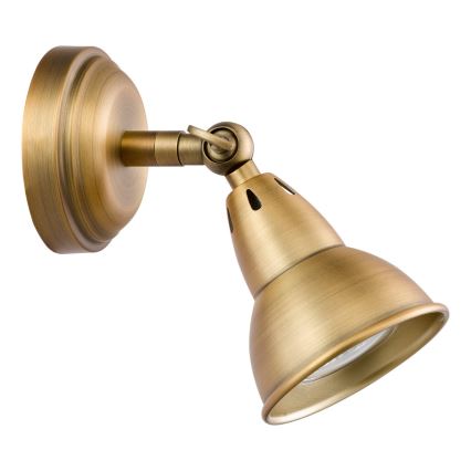 Där Lighting NAT0742 - NATHANIEL fali spotlámpa, 1x GU10 / 11W / 230V, elegáns sárgaréz kivitel