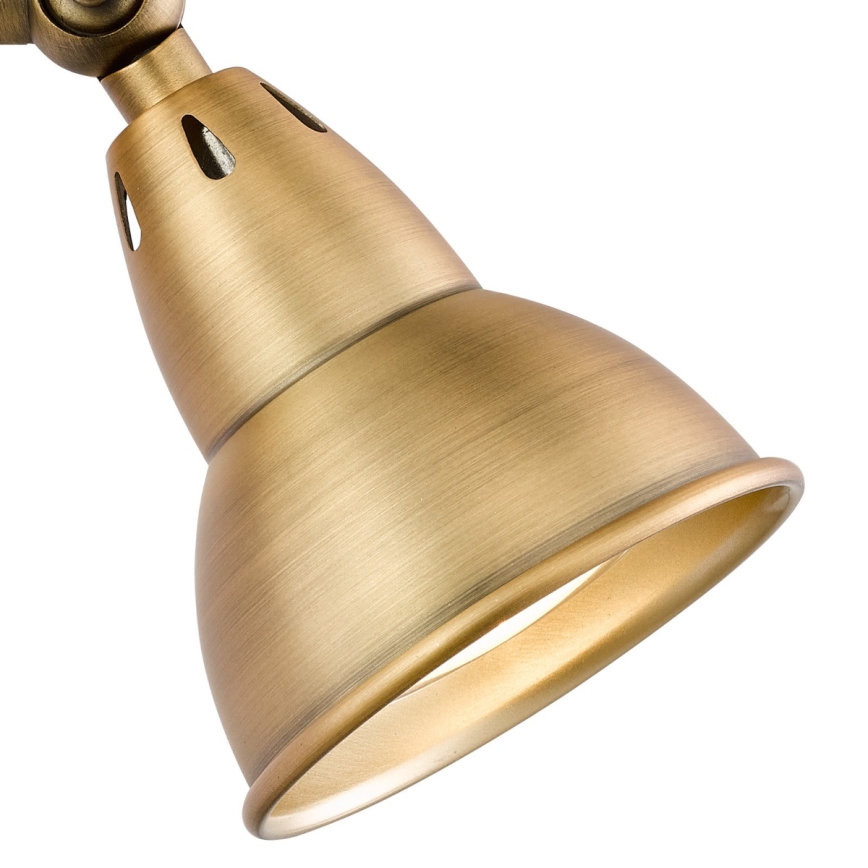 Där Lighting NAT0742 - NATHANIEL fali spotlámpa, 1x GU10 / 11W / 230V, elegáns sárgaréz kivitel