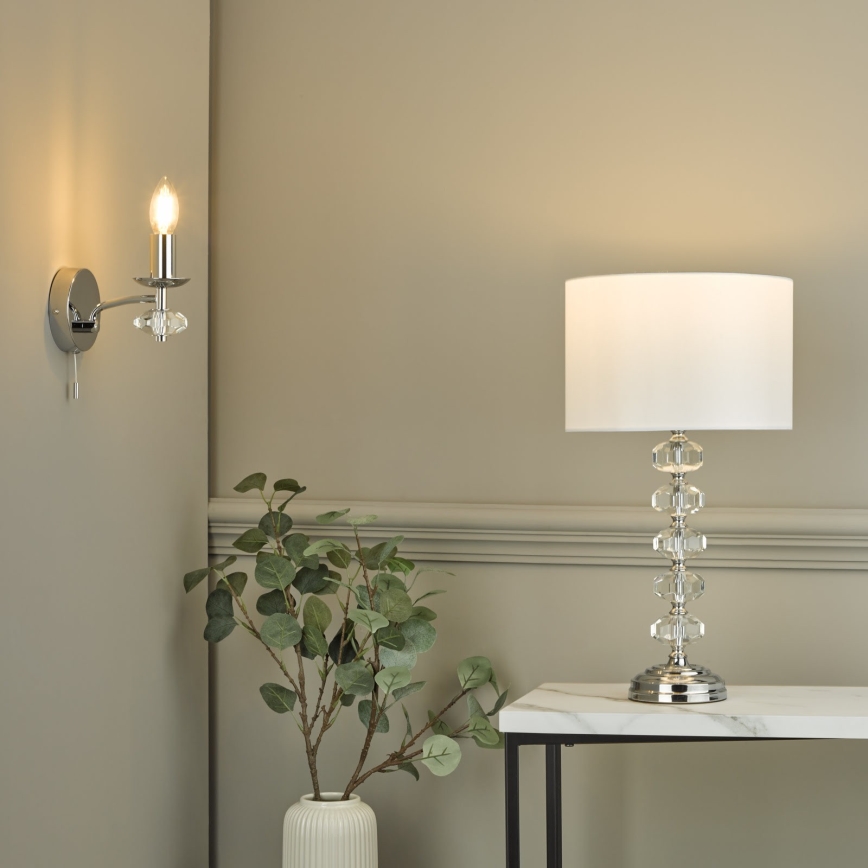 Där Lighting OLE0750 - Fali lámpa OLEANA 1xE14/40W/230V fényes króm