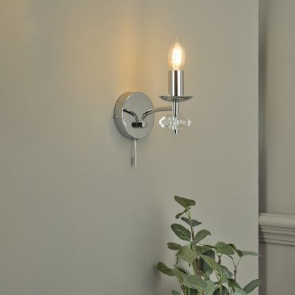 Där Lighting OLE0750 - Fali lámpa OLEANA 1xE14/40W/230V fényes króm