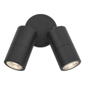 Där Lighting ORT0922 - LED kültéri fali spotlámpa ORTEGA 2xGU10/5W/230V IP65 fekete