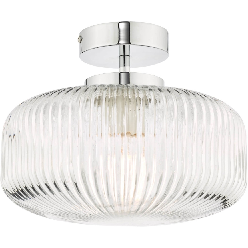 Där Lighting RIV5208 - Fürdőszobai felületre szerelhető RIVA mennyezeti lámpa 1xE27/60W/230V IP44 fényes króm