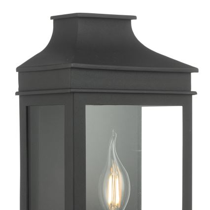 Där Lighting VAP5222 - VAPOUR kültéri fali lámpa 1xE14/60W/230V IP44 fekete