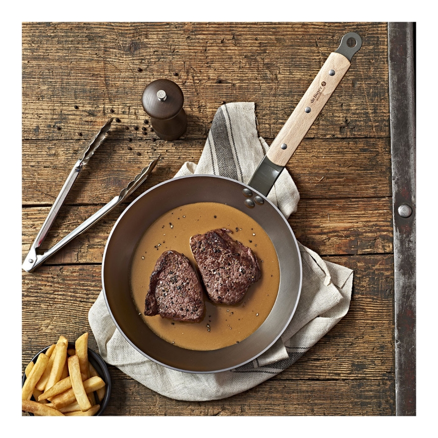 De Buyer 5710.32 - MINERAL B BOIS serpenyő, 32 cm, acél