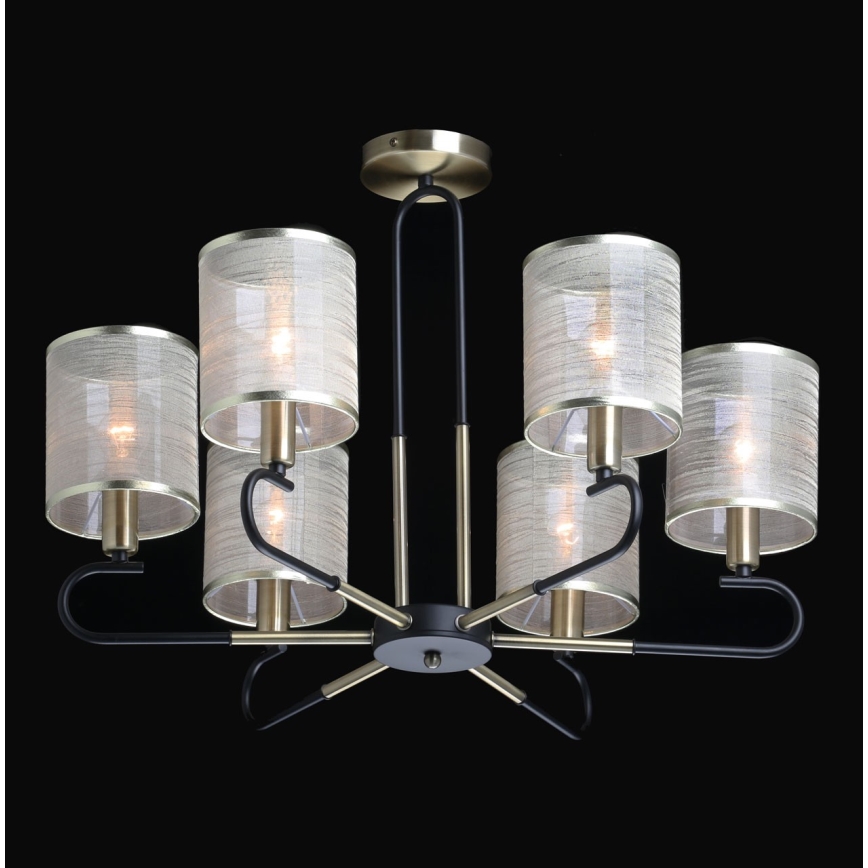 De Markt 667012106 - Csillár CONRAD 6xE14/40W/230V arany