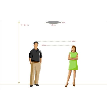 De Markt 660012801 - LED RGB Dimmelhető mennyezeti lámpa hangszóróval NORDEN LED/72W/230V + távirányító