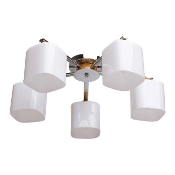 De Markt - Mennyezeti lámpa MEGAPOLIS 5xE27/60W/230V