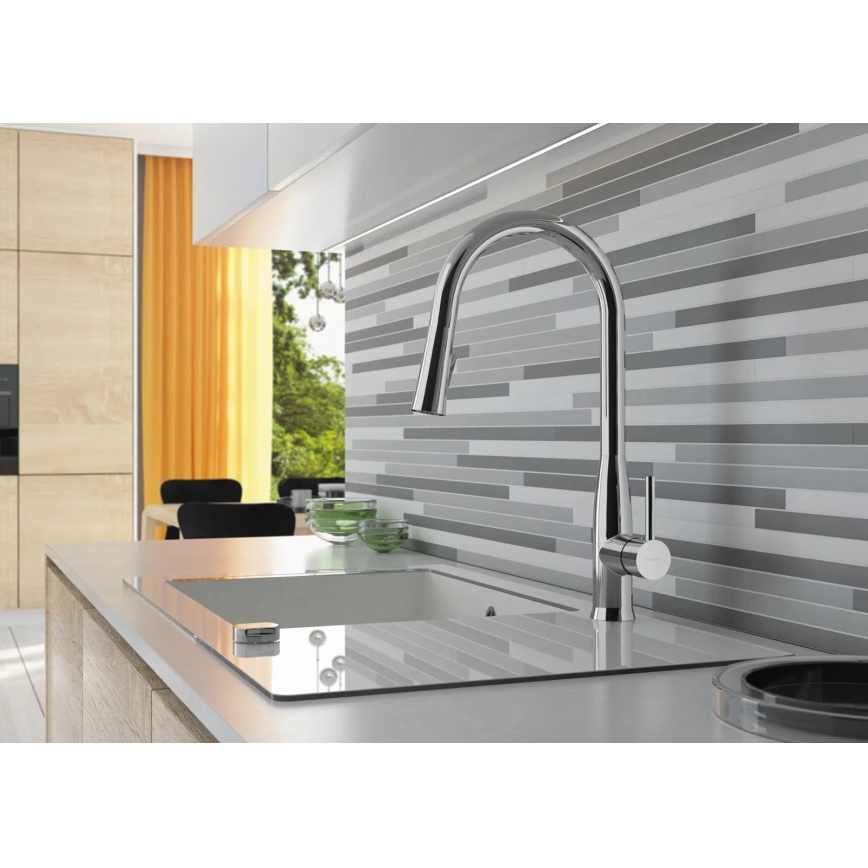 Deante BDH_072M - Mosogatócsap kihúzható permetezővel LUKRECJA fényezett króm