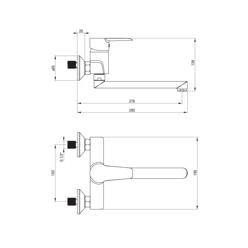 Deante BFC_080M - Mosogató csap CORIO fényezett króm