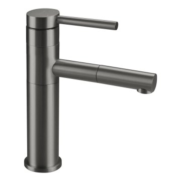 Deante BGE_D22M - Mosdócsaptelep kihúzható zuhanyfejjel ORA 22,9 cm titán