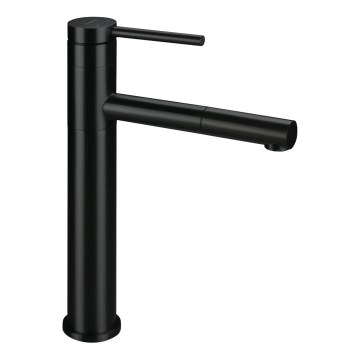 Deante BGE_N22K - mosdócsaptelep kihúzható zuhanyfejjel ORA 30,9 cm fekete