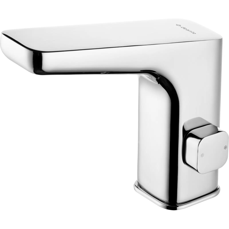 Deante BQH_029R - Érintésmentes mosdócsap hőszabályozással HIACYNT 4xAA fényezett króm