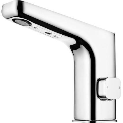 Deante BQH_029R - Érintésmentes mosdócsap hőszabályozással HIACYNT 4xAA fényezett króm