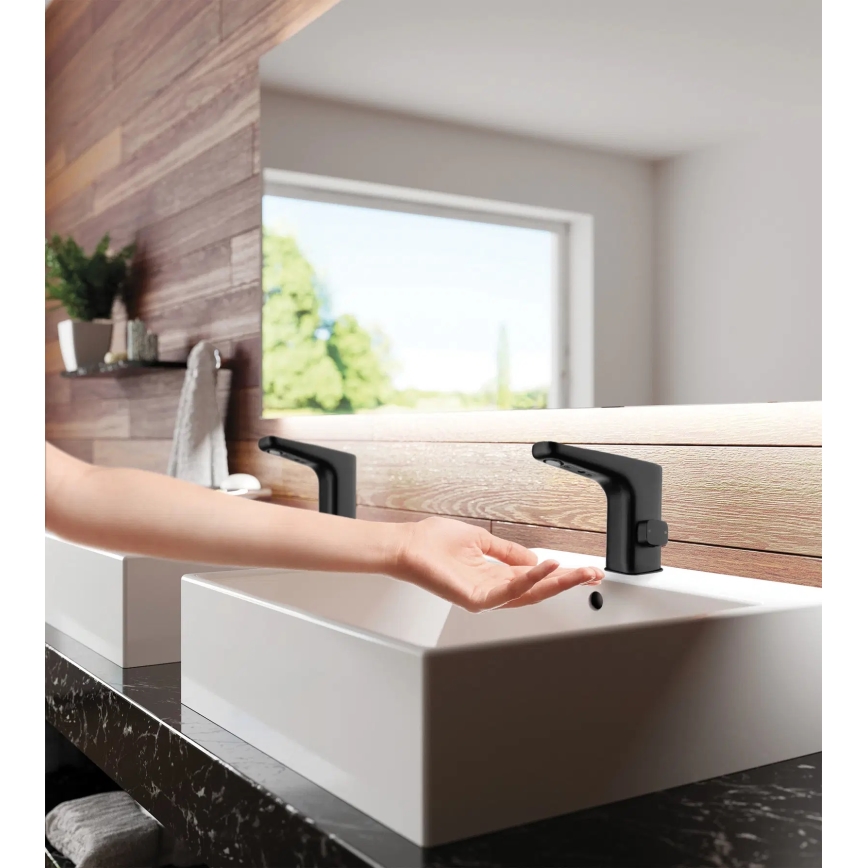 Deante BQH_N28V - Érintésmentes mosdócsap HIACYNT 230/6V fekete