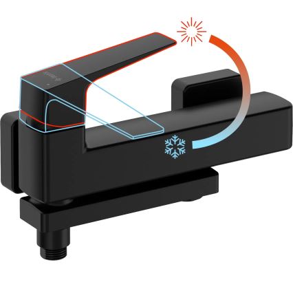 Deante BQL_N12M - Összecsukható BLUR kádcsaptelep fekete