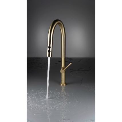 Deante BQO_R72M - Mosogatócsap kihúzható permetezővel OLFATO csiszolt arany