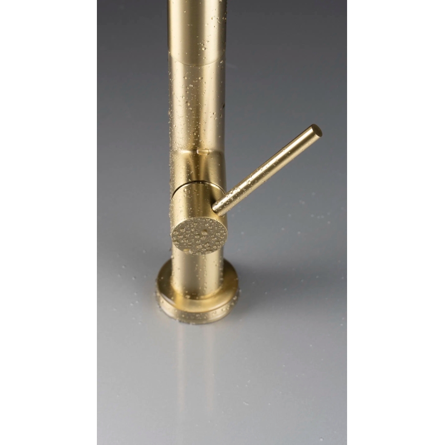 Deante BQO_R72M - Mosogatócsap kihúzható permetezővel OLFATO csiszolt arany