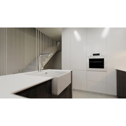 Deante BRE_075M - Mosogató csaptelep kihúzható zuhanyfejjel ERIDAN fényes króm