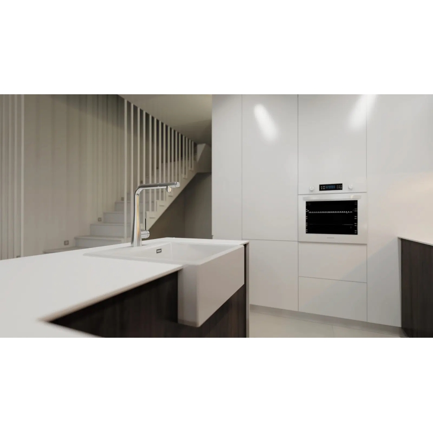 Deante BRE_075M - Mosogató csaptelep kihúzható zuhanyfejjel ERIDAN fényes króm