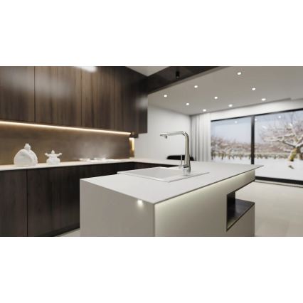 Deante BRE_075M - Mosogató csaptelep kihúzható zuhanyfejjel ERIDAN fényes króm