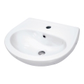 Deante CDJ_6U4W - JASMIN fali mosdó csaplyukkal, 45,7 x 36,4 cm, kerámia, fehér