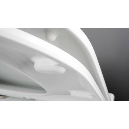 Deante CGRD6ZPW - Falra szerelhető WC SoftClose ülőkével, ROUND, kerámia/fehér