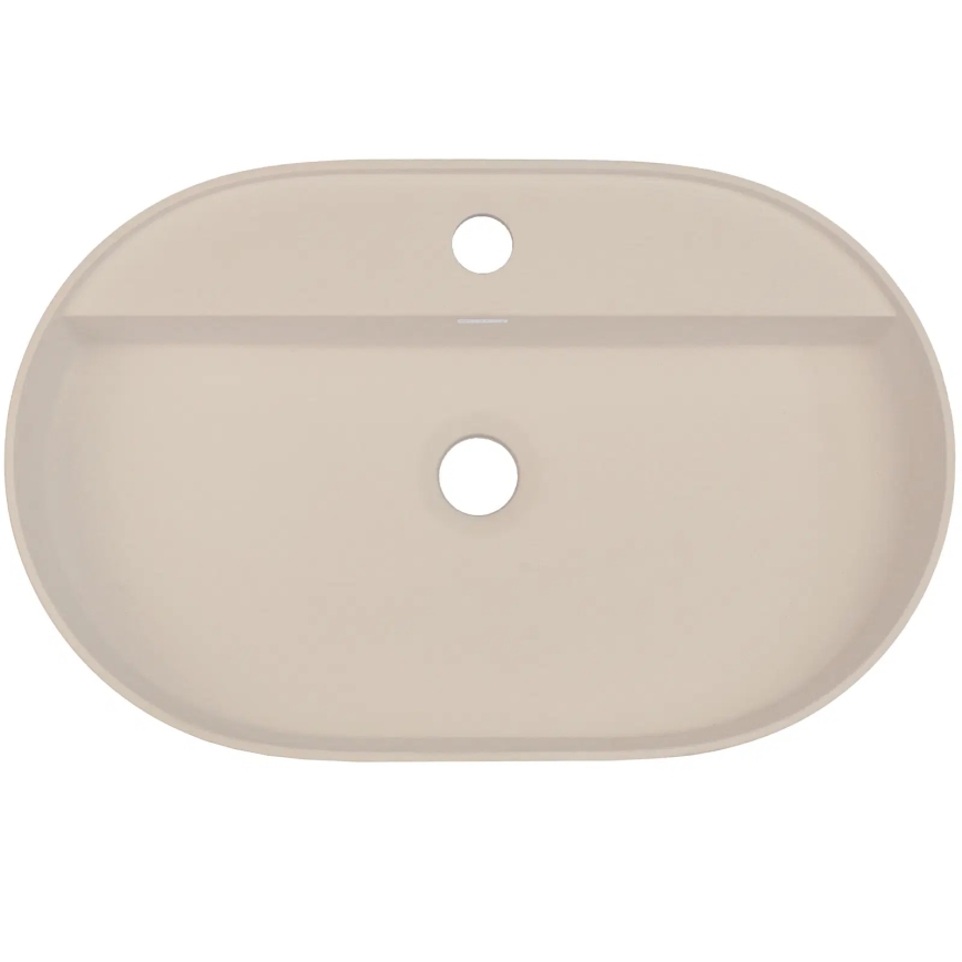 Deante CQS_5U6B - Beépíthető mosdó SILIA 35x55 cm, gránit/beige, csaplyukasztással