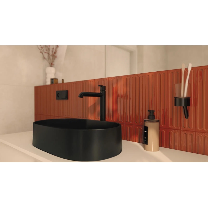 Deante CQS_NU6S - SILIA pultba építhető mosdó 35x55 cm gránit/fekete