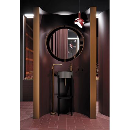 Deante CQS_SU4S - SILIA ráépíthető mosdó, Ø 36 cm, gránit/metál szürke