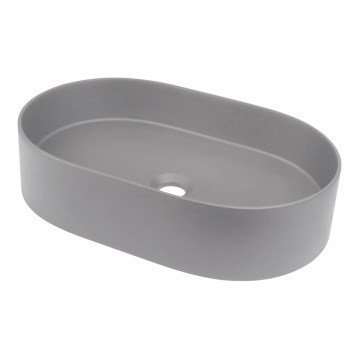 Deante CQS_SU6S - SILIA ráültethető mosdó 35x55 cm, gránit/metál szürke