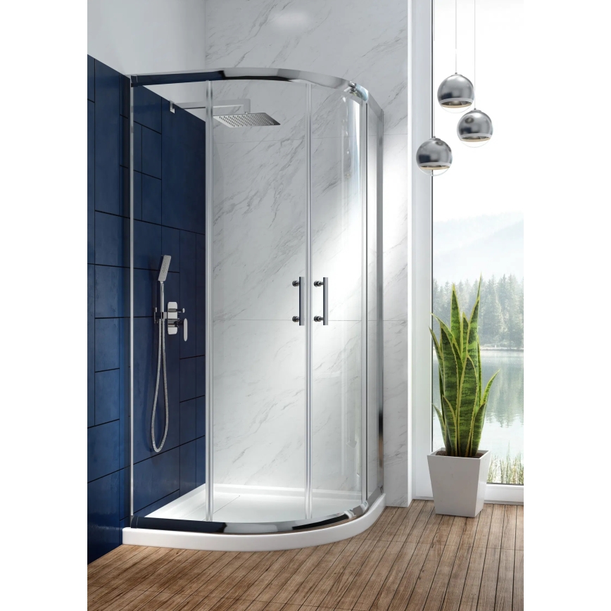 Deante NAC_09LP - ALPINIA falba süllyesztett csaptelepes zuhanyszett, fényes króm