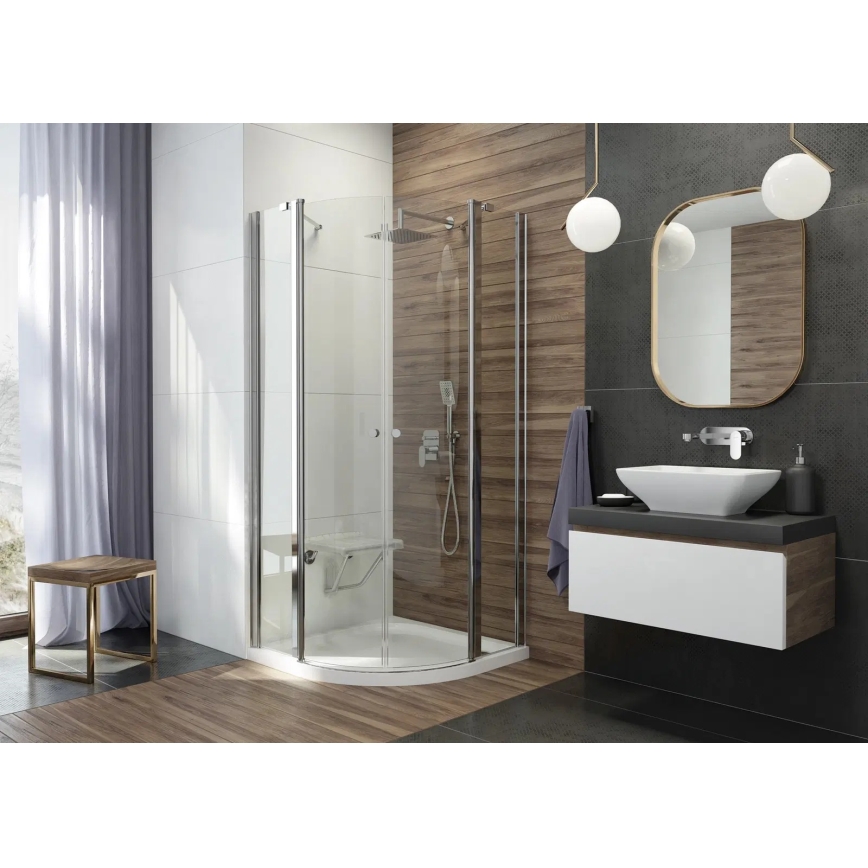 Deante NAC_09LP - ALPINIA falba süllyesztett csaptelepes zuhanyszett, fényes króm