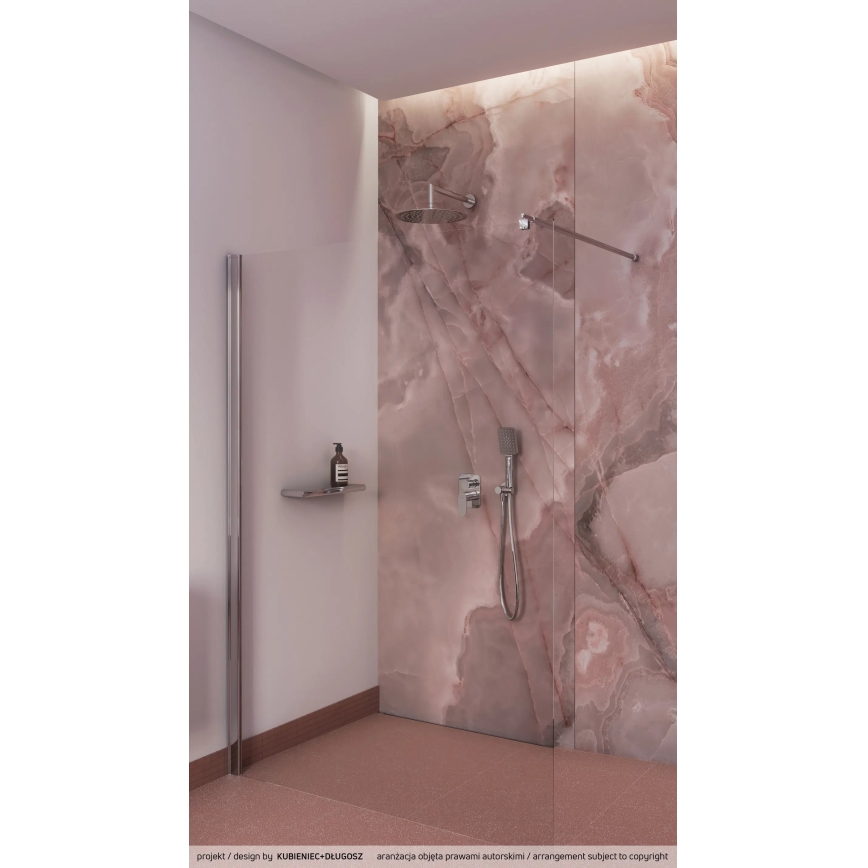 Deante NAC_09LP - ALPINIA falba süllyesztett csaptelepes zuhanyszett, fényes króm