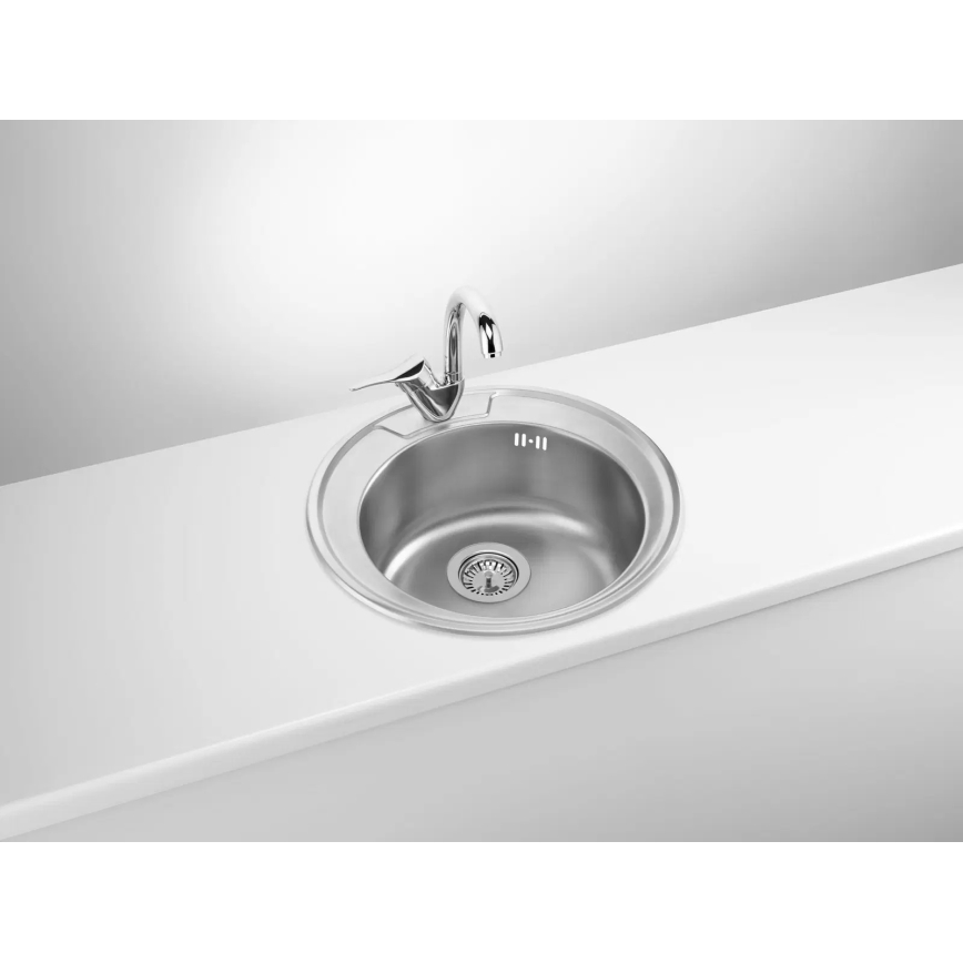 Deante ZHC_0813 - Mosogató TWIST átm. 49 cm szatén