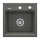 Deante ZQZ_T103 - ZORBA konyhai mosogató 44x44 cm gránit/antracit