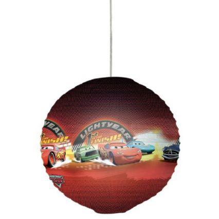 Decofun 82763 - Gyermek lámpabúra CARS gyereklámpához E27 átmérő 34 cm