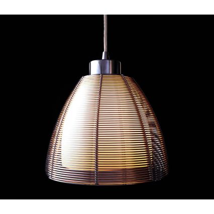 Deko-Light 342025 - Csillár zsinóron FILO 1xE27/60W/230V átm. 19 cm ezüst