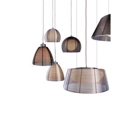 Deko-Light 342025 - Csillár zsinóron FILO 1xE27/60W/230V átm. 19 cm ezüst