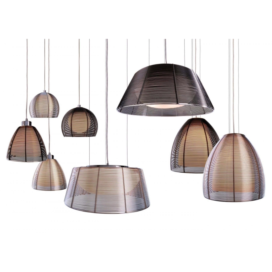 Deko-Light 342031 - Csillár zsinóron FILO 3xE27/60W/230V átm. 39 cm ezüst