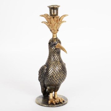 Dekor Gyertyatartó 32,5x15,5x11 cm fekete/arany