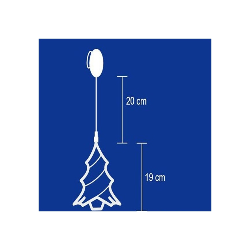FK technics 5002324 - Dekoráció ablakba 8xLED/3xAA