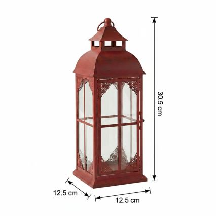 Dekoratív lámpás REDY, 30,5 cm, piros